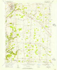 Sunbury Ohio Historical topographic map, 1:24000 scale, 7.5 X 7.5 Minute, Year 1955