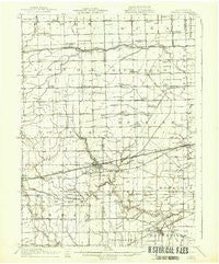 Swanton Ohio Historical topographic map, 1:62500 scale, 15 X 15 Minute, Year 1914