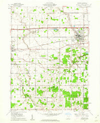 Swanton Ohio Historical topographic map, 1:24000 scale, 7.5 X 7.5 Minute, Year 1960