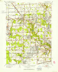 Sylvania Ohio Historical topographic map, 1:24000 scale, 7.5 X 7.5 Minute, Year 1951