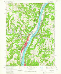 Tiltonsville Ohio Historical topographic map, 1:24000 scale, 7.5 X 7.5 Minute, Year 1957