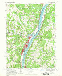 Tiltonsville Ohio Historical topographic map, 1:24000 scale, 7.5 X 7.5 Minute, Year 1968