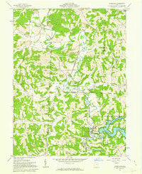 Tippecanoe Ohio Historical topographic map, 1:24000 scale, 7.5 X 7.5 Minute, Year 1961