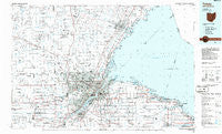 Toledo Ohio Historical topographic map, 1:100000 scale, 30 X 60 Minute, Year 1986