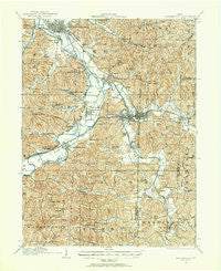 Uhrichsville Ohio Historical topographic map, 1:62500 scale, 15 X 15 Minute, Year 1909