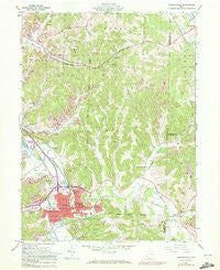 Uhrichsville Ohio Historical topographic map, 1:24000 scale, 7.5 X 7.5 Minute, Year 1961
