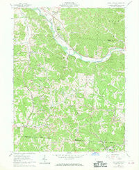 Union Furnace Ohio Historical topographic map, 1:24000 scale, 7.5 X 7.5 Minute, Year 1961