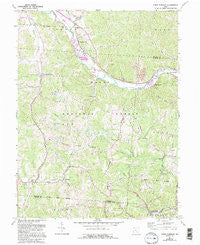 Union Furnace Ohio Historical topographic map, 1:24000 scale, 7.5 X 7.5 Minute, Year 1961