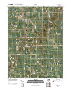 Uniopolis Ohio Historical topographic map, 1:24000 scale, 7.5 X 7.5 Minute, Year 2010