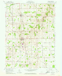Uniopolis Ohio Historical topographic map, 1:24000 scale, 7.5 X 7.5 Minute, Year 1961