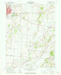 Urbana East Ohio Historical topographic map, 1:24000 scale, 7.5 X 7.5 Minute, Year 1961