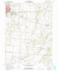 Urbana East Ohio Historical topographic map, 1:24000 scale, 7.5 X 7.5 Minute, Year 1961