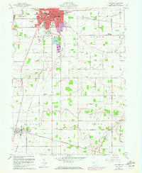 Van Wert Ohio Historical topographic map, 1:24000 scale, 7.5 X 7.5 Minute, Year 1960