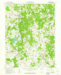 Vinton Ohio Historical topographic map, 1:24000 scale, 7.5 X 7.5 Minute, Year 1961