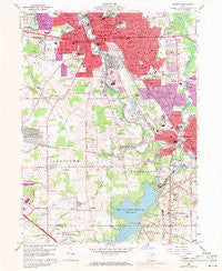 Warren Ohio Historical topographic map, 1:24000 scale, 7.5 X 7.5 Minute, Year 1959