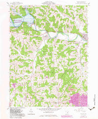 Warsaw Ohio Historical topographic map, 1:24000 scale, 7.5 X 7.5 Minute, Year 1962