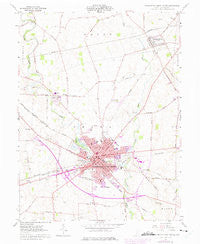 Washington Court House Ohio Historical topographic map, 1:24000 scale, 7.5 X 7.5 Minute, Year 1961