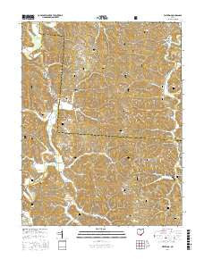 Waterloo Ohio Current topographic map, 1:24000 scale, 7.5 X 7.5 Minute, Year 2016