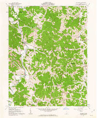 Waterloo Ohio Historical topographic map, 1:24000 scale, 7.5 X 7.5 Minute, Year 1961
