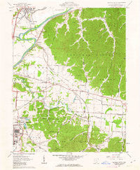 Waverly South Ohio Historical topographic map, 1:24000 scale, 7.5 X 7.5 Minute, Year 1961