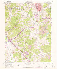 Wellston Ohio Historical topographic map, 1:24000 scale, 7.5 X 7.5 Minute, Year 1961