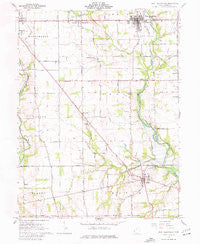 West Alexandria Ohio Historical topographic map, 1:24000 scale, 7.5 X 7.5 Minute, Year 1961