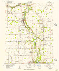 West Milton Ohio Historical topographic map, 1:24000 scale, 7.5 X 7.5 Minute, Year 1955