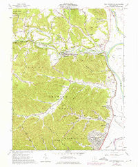 West Portsmouth Ohio Historical topographic map, 1:24000 scale, 7.5 X 7.5 Minute, Year 1961