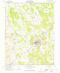 West Union Ohio Historical topographic map, 1:24000 scale, 7.5 X 7.5 Minute, Year 1961