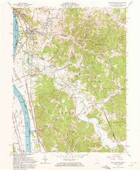 Wheelersburg Ohio Historical topographic map, 1:24000 scale, 7.5 X 7.5 Minute, Year 1961