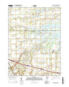 Wightmans Grove Ohio Current topographic map, 1:24000 scale, 7.5 X 7.5 Minute, Year 2016