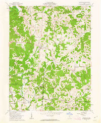 Wilkesville Ohio Historical topographic map, 1:24000 scale, 7.5 X 7.5 Minute, Year 1961
