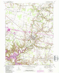 Williamsburg Ohio Historical topographic map, 1:24000 scale, 7.5 X 7.5 Minute, Year 1968