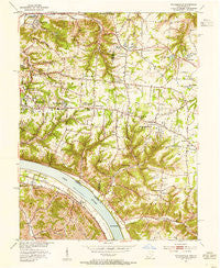 Withamsville Ohio Historical topographic map, 1:24000 scale, 7.5 X 7.5 Minute, Year 1953