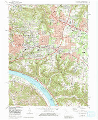 Withamsville Ohio Historical topographic map, 1:24000 scale, 7.5 X 7.5 Minute, Year 1983