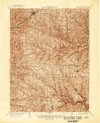 Woodsfield Ohio Historical topographic map, 1:62500 scale, 15 X 15 Minute, Year 1905