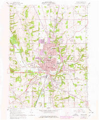 Wooster Ohio Historical topographic map, 1:24000 scale, 7.5 X 7.5 Minute, Year 1961
