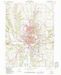 Wooster Ohio Historical topographic map, 1:24000 scale, 7.5 X 7.5 Minute, Year 1961