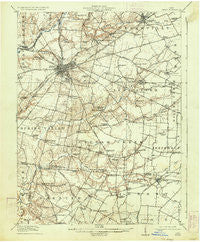 Xenia Ohio Historical topographic map, 1:62500 scale, 15 X 15 Minute, Year 1917