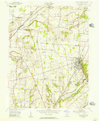 Yellow Springs Ohio Historical topographic map, 1:24000 scale, 7.5 X 7.5 Minute, Year 1955