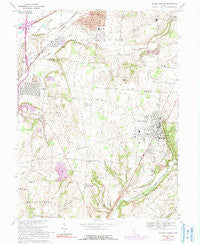 Yellow Springs Ohio Historical topographic map, 1:24000 scale, 7.5 X 7.5 Minute, Year 1968
