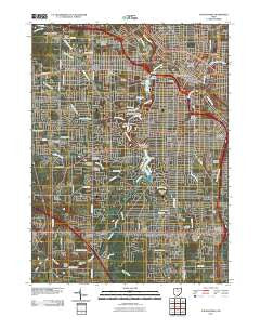 Youngstown Ohio Historical topographic map, 1:24000 scale, 7.5 X 7.5 Minute, Year 2010