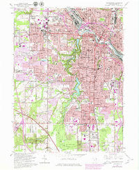 Youngstown Ohio Historical topographic map, 1:24000 scale, 7.5 X 7.5 Minute, Year 1963