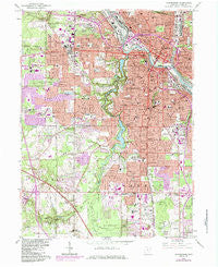 Youngstown Ohio Historical topographic map, 1:24000 scale, 7.5 X 7.5 Minute, Year 1963