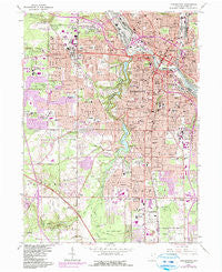 Youngstown Ohio Historical topographic map, 1:24000 scale, 7.5 X 7.5 Minute, Year 1963