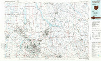 Youngstown Ohio Historical topographic map, 1:100000 scale, 30 X 60 Minute, Year 1986