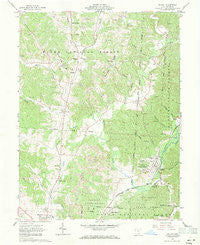 Zaleski Ohio Historical topographic map, 1:24000 scale, 7.5 X 7.5 Minute, Year 1961