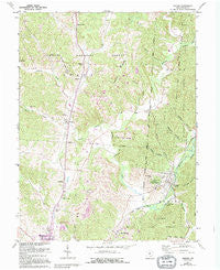 Zaleski Ohio Historical topographic map, 1:24000 scale, 7.5 X 7.5 Minute, Year 1961