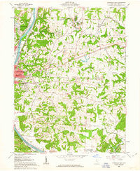 Zanesville East Ohio Historical topographic map, 1:24000 scale, 7.5 X 7.5 Minute, Year 1961