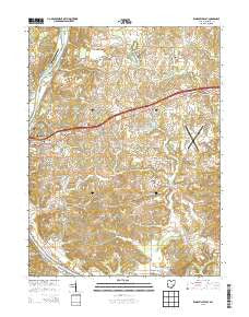 Zanesville East Ohio Historical topographic map, 1:24000 scale, 7.5 X 7.5 Minute, Year 2013